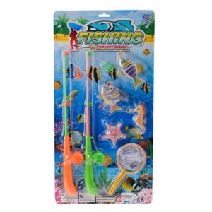 Game fishing with two rods