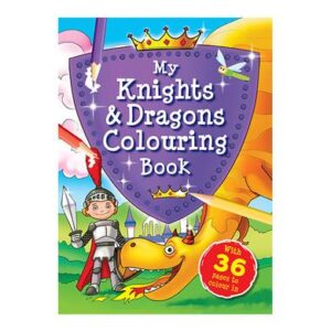 Book colouring knights and dragons