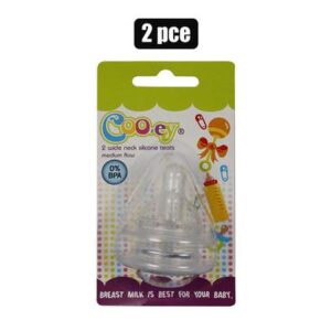 Cooey bottle teats 2pc wide-neck