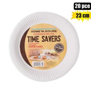 Picnic plates paper 23cm 20pce