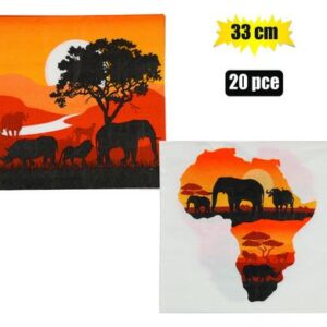 Serviettes 2ply 33cm 20pc big five